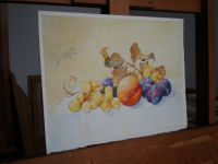 WANDBILD- AQUARELL- STILLLEBEN- OBST- 38 x 30 - UNIKAT Berlin - Mitte Vorschau