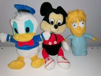 Donald Duck MickeyMaus Simpsons Kuscheltier Stofftiere Disney Nordrhein-Westfalen - Hamm Vorschau