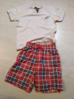 Set H&M Shirt 104 Vertbaudet Badeshort Shorts Karohose T-Shirt we Bayern - Nordendorf Vorschau