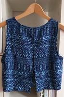 Crop Top, Oberteil ärmellos marineblau türkis weiß, H&M, Gr. M 38 Münster (Westfalen) - Mauritz Vorschau