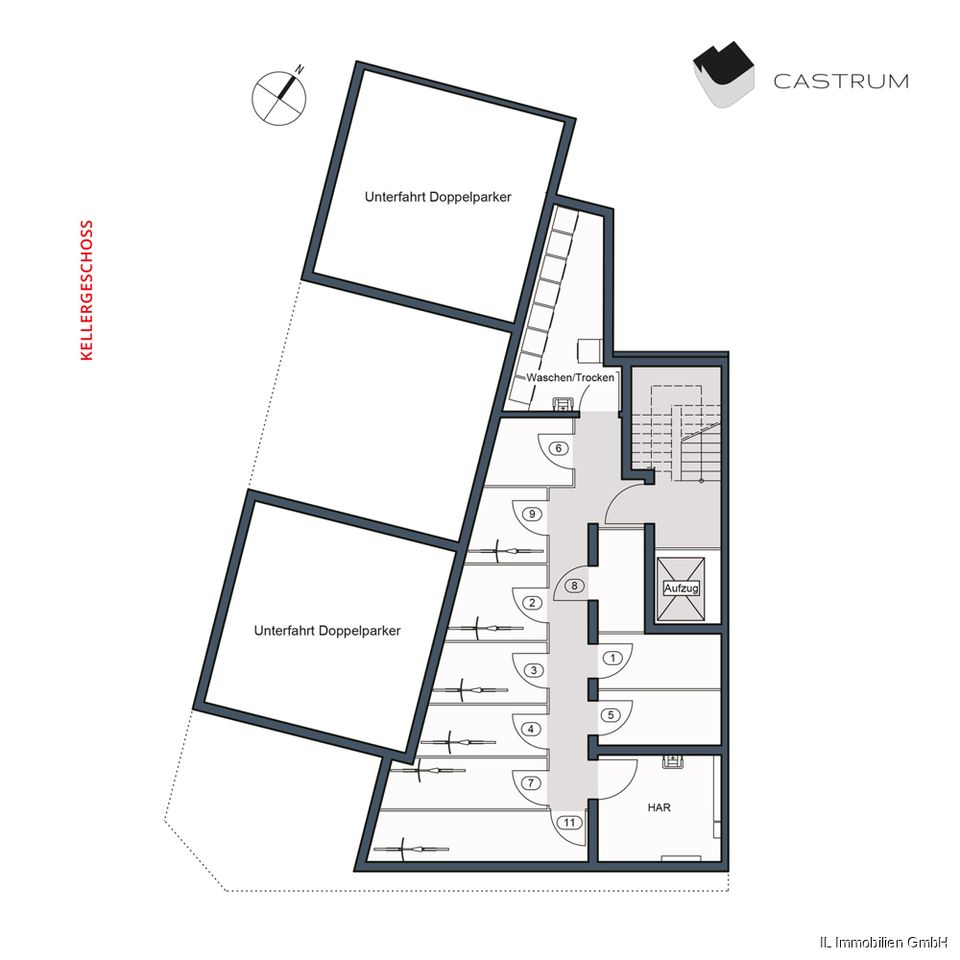 NEUBAU Erstbezug  Interessante  3 Zimmer Wohnung im 1. OG mit Balkon und Aufzug in Duisburg-Homberg in Duisburg