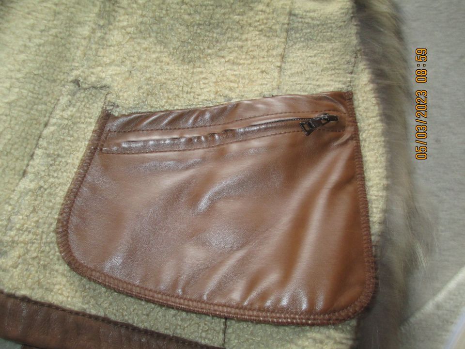 NEU! Leder-Pelz Jäckchen, Christ Leather, Gr. 38 (SZ Häng) in Konz