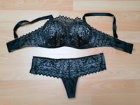 Hunkemöller Unterwäscheset 75 D, XS-S, schwarz Bayern - Burgberg Vorschau