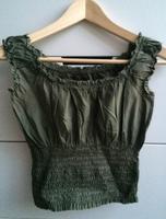Sisley Top olivgrün khaki S bauchfrei Nordrhein-Westfalen - Eschweiler Vorschau