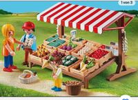 Playmobil Set 6121 Bauernmarktstand mit Gemüse-Obst-Addon NO BOX Nordrhein-Westfalen - Kalletal Vorschau