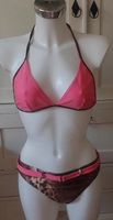 Neckholder Bikini Retro  Braun Leo pink 38 40 B Baden-Württemberg - Karlsruhe Vorschau