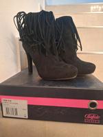 Buffalo fransen Stiefeletten schwarz 38 mit Absatz Bayern - Obertraubling Vorschau
