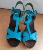 Görtz Leder Pumps Sandalen 38 türkis Retro Bayern - Alzenau Vorschau