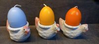 3 Hühner als Kerzenhalter,Eierbecher,Kerzen in Eiform Niedersachsen - Ebstorf Vorschau
