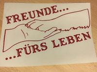 XXL Aufkleber Freunde fürs Leben Hund Pfote Hannover - Herrenhausen-Stöcken Vorschau