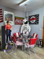 Diner Möbel 1 Stuhl US Style rot/weiß Amerika Küche Rockabilly Nordrhein-Westfalen - Mülheim (Ruhr) Vorschau