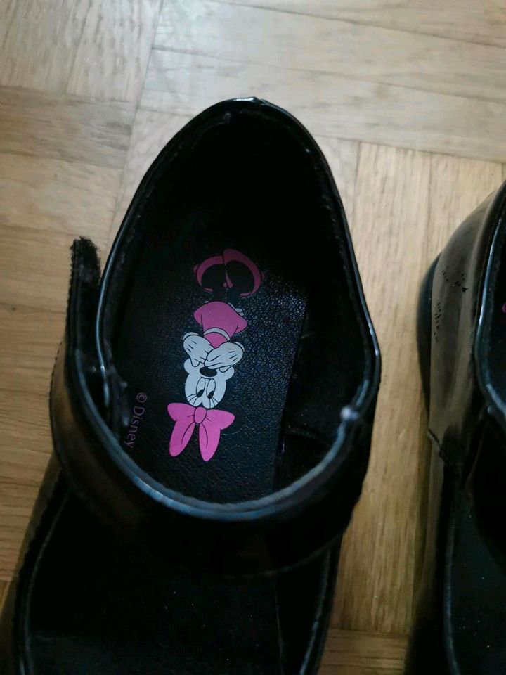 Schwarze  Ballerinas Halbschuhe  Mädchenschuhe Micky Mouse 26/27 in Potsdam