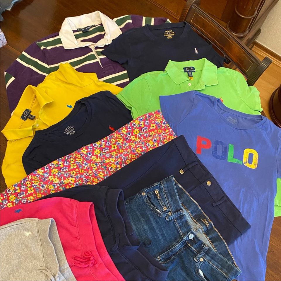 Polo Ralph Lauren 16 T-Shirt Poloshirt Hosen Leggings Sweater in Düsseldorf