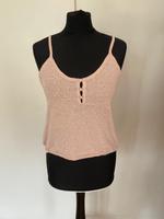 Mango Shirt S rosa Knöpfe strick träger top Niedersachsen - Braunschweig Vorschau