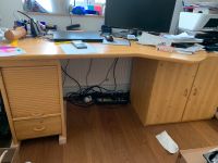 Büromöbel - Schreibtisch mit Schrank München - Moosach Vorschau