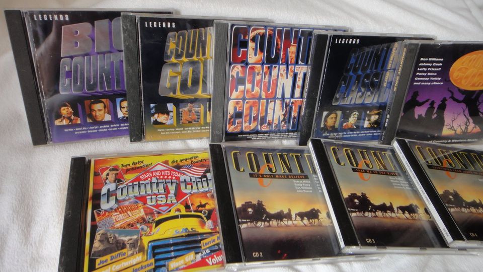 9 CD´s COUNTRY Exclusiv,Club USA,Gold,Classic,Big Country,Best in Dresden