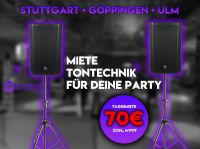 Musik-Anlage Boxen mieten PA Lausprecher Geburtstag leihen Party Baden-Württemberg - Eislingen (Fils) Vorschau