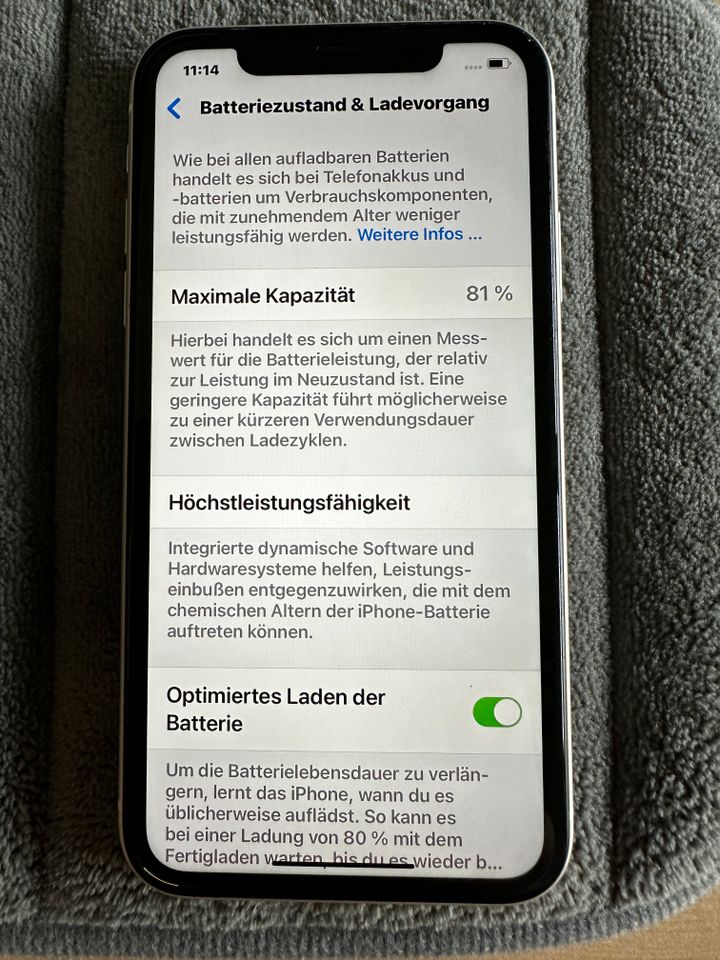 iPhone 11, Weiß, 128GB, inkl. OVP & Ladekabel in Püsselbüren