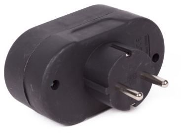 Doppelsteckdose Adapter Schwarz & Weiß Strom Schuko in Berlin -  Reinickendorf, PC Kabel & Adapter gebraucht kaufen