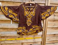 Sommer Poncho Batik Bluse Blau |Braun XL|L Bayern - Schwaig Vorschau