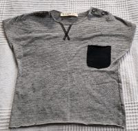 Baby Shirt Gr. 80 grau schwarz gestreift T-Shirt Berlin - Biesdorf Vorschau