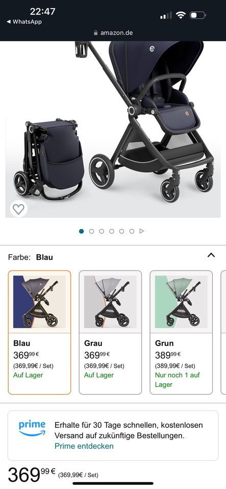 Kinderwagen Verstellbar neu in Hamburg