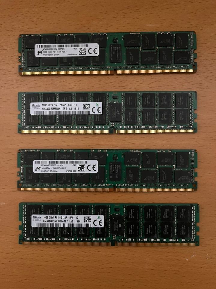 4x 16GB DDR4-2133 ECC RAM in Ehekirchen