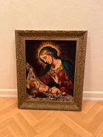 Madonna mit Kind selbst gestickt mit Rahmen Eimsbüttel - Hamburg Stellingen Vorschau