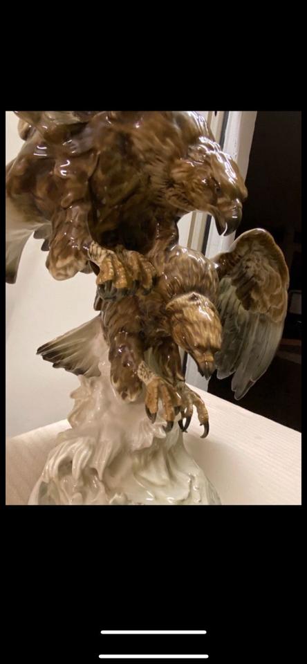 Porzellan Skulptur hutschenreuther Adler signiert Karl tutter in Essen