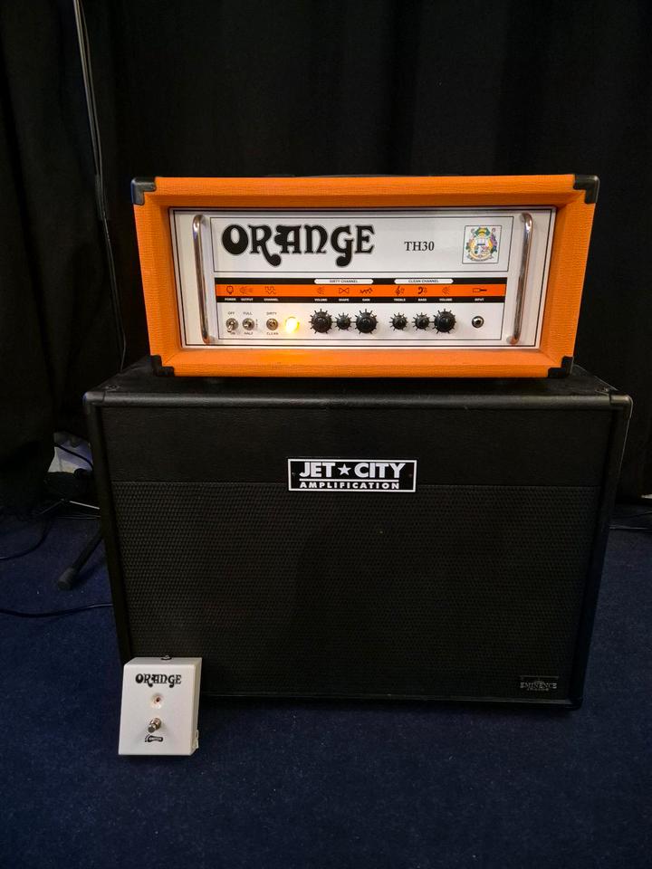 Orange TH-30 Röhrenverstärker Topteil + Jet City box, half stack in Kassel