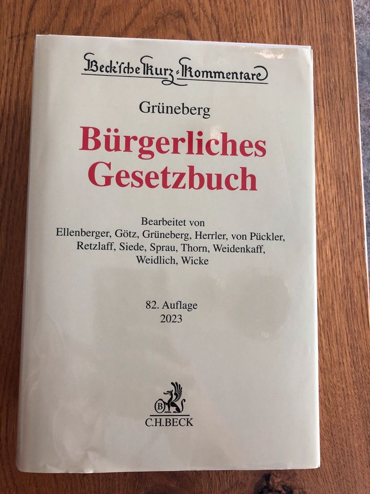 Grüneberg, BGB-Kommentar, 82.Auflage, 2023, Verlag C.H. Beck in Aschheim