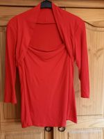 Raffiniertes Damen Shirt 2-in-1 Look Bolerojäckchen Rot Gr. 40 Niedersachsen - Wanna Vorschau