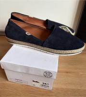 NEU Damen Leder Schuhe Ballerina Slipper Frühling maritim Blau Düsseldorf - Bilk Vorschau