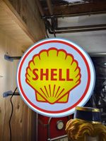 Shell Lampe Tanksäulen Deko LED Licht Auto Halle Garage Retro Nordrhein-Westfalen - Oberhausen Vorschau