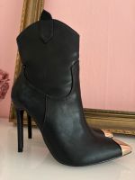 Sergio Todzi Stiefeletten Cowboy High Heels schwarz gold 36 Schleswig-Holstein - Barsbüttel Vorschau