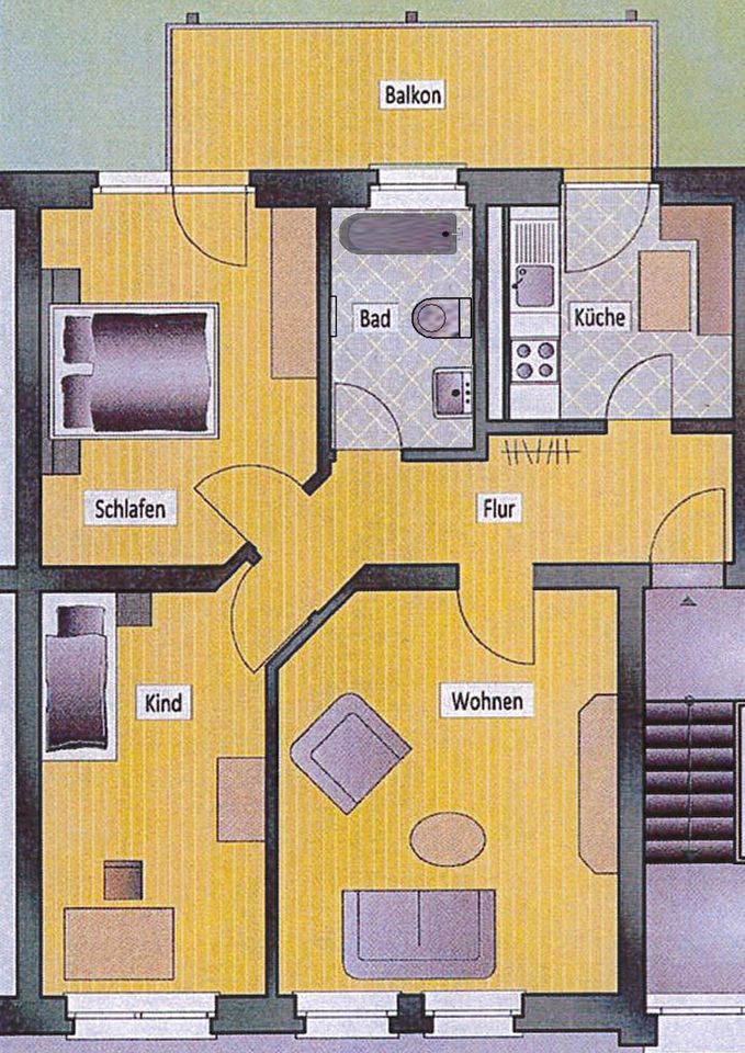 Kapitalanlage: 3-Zimmer ETW in 1A-Lage mit gr. Südbalkon, Einzelgarage mgl. in Leipzig