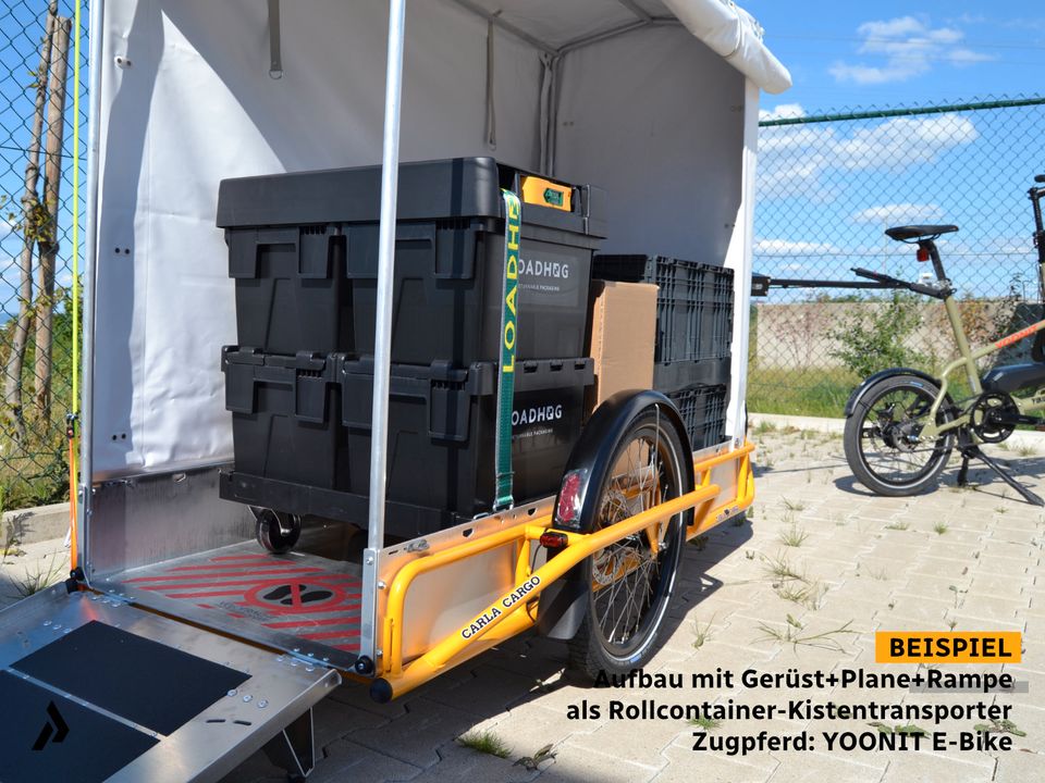 2024 CARLA CARGO Lasten-Anhänger Fahrrad 200 kg Zuladung | Trailer & Handwagen für eBike, Pedelec | ideal für Gewerbe, Hof, Werksgelände | Verleih Probefahrt bei Pakumo Cargobike Paderborn in Paderborn