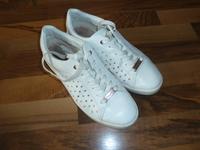 Gr. 40 Bugatti weiß/gold bequeme Damenschuhe Damensneakers Bayern - Augsburg Vorschau