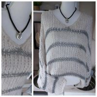 HÄKEL PULLI ** M L XL ** BEIGE SILBER GLITZER Nordrhein-Westfalen - Waldbröl Vorschau