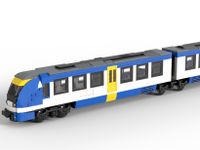 MOC Lego Eisenbahn Bauanleitung Zug der bayerischen Regionalbahn Baden-Württemberg - Brühl Vorschau