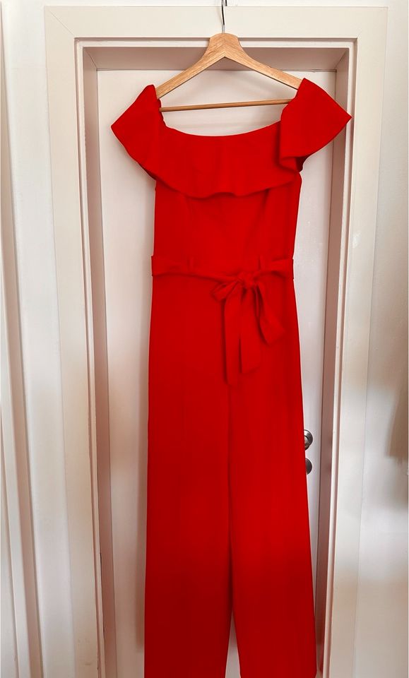 MissGuided Hosenanzug Jumper Jumpsuit rot Damen Größe 36 in Köln