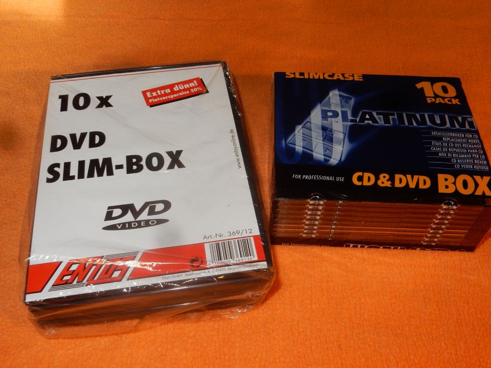CD-Rohlinge Blue Ray,DVD-R u. Slim-Cases/DVD-Hüllen.. in Olching