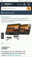 Silvercrest Tragbarer DVD-Player SPDVD 1A1 mit zwei Monitore Hessen - Weilmünster Vorschau