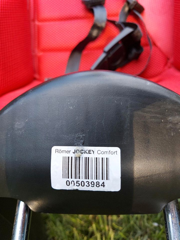 Fahrradsitz bis 15kg Römer Jockey Comfort Rot/Grau/Anthrazit  Jun in Machern