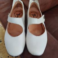 Schuhe von Think Gr. 37 mit Klettverschluss, Leder, Weiss, PayPal Pankow - Französisch Buchholz Vorschau