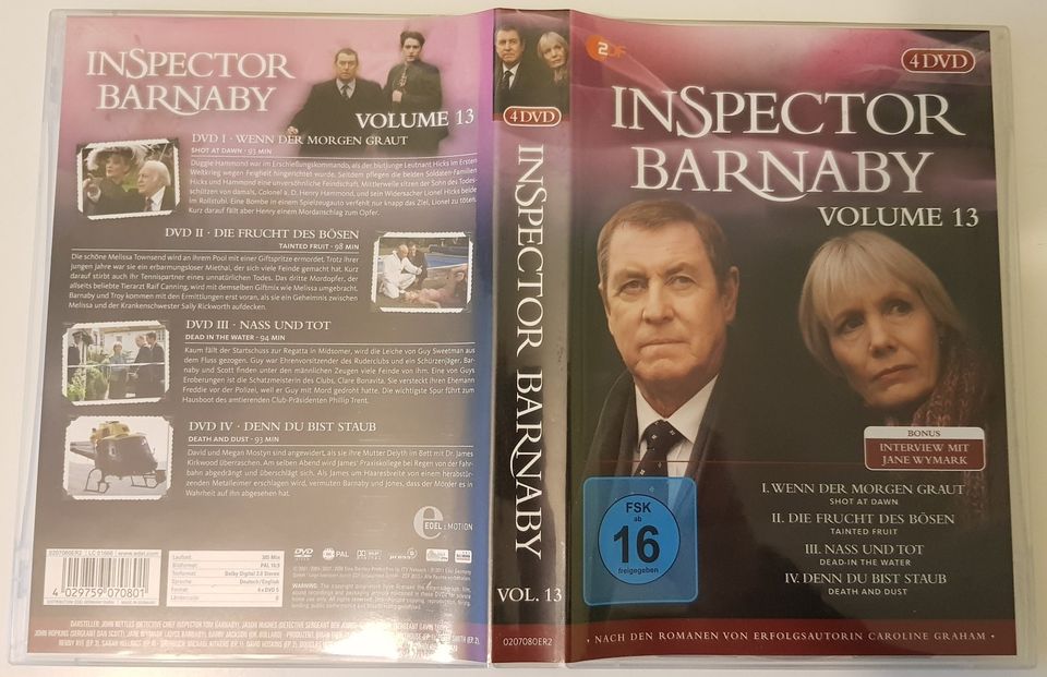 Inspector Barnaby - 4er DVD-Box Nr. 10, 11, 13, 14 in Raben Steinfeld
