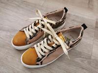 Bugatti Leder Sneaker Halbschuhe beige rosé gelb Reptil Niedersachsen - Lamstedt Vorschau