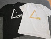 MAVI 2er Set Shirt T-Shirts L weiß schwarz Love Print! Sachsen - Roßwein Vorschau