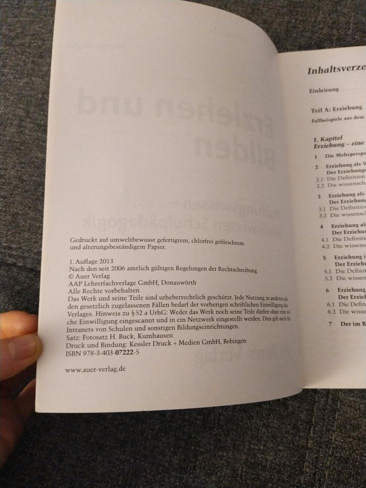 Erziehen und Bilden Prüfungswissen Schulpädagogik in Augsburg