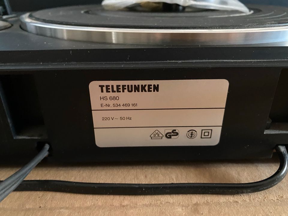 Telefunken Schallplattenspieler HS 680 schwarz in Göttingen